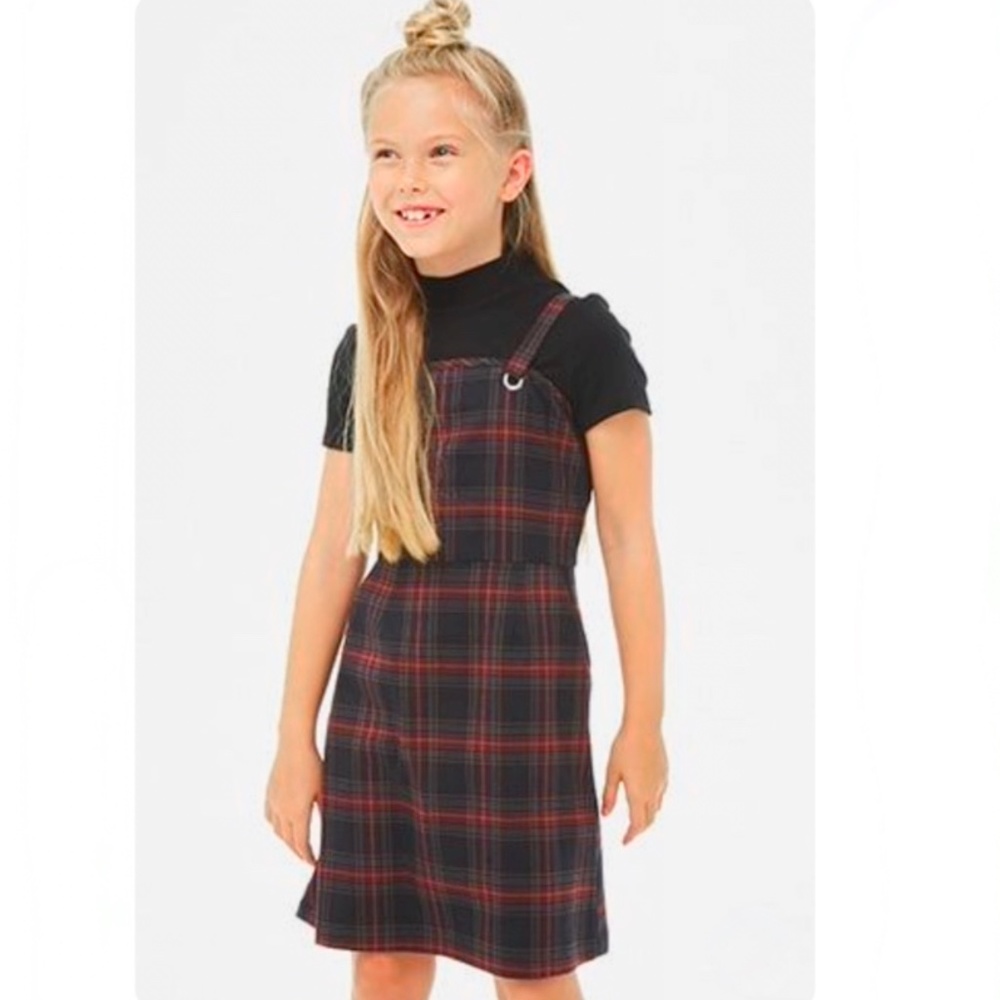 Forever 21 red and blue plaid dress